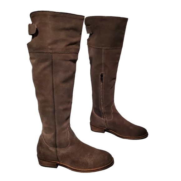 BP Tall Tough Leather Knee-High Riding Boots Women's Size 8 - Picture 5 of 10